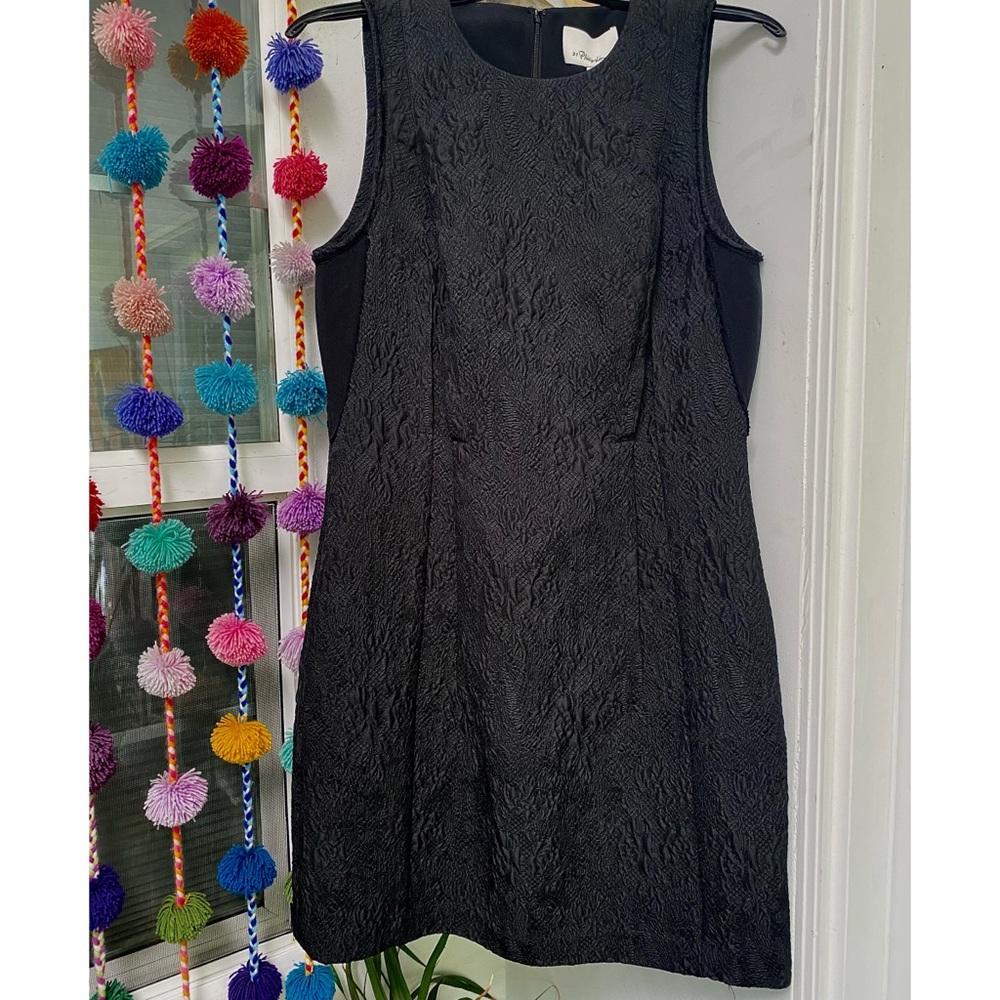 3.1 Phillip Lim  Black darted shaped LBD, sz 8 NWT
